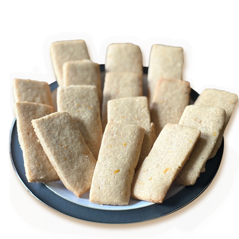 Orange Zest and Cardamom Tea Biscuits (per 36 biscuits)